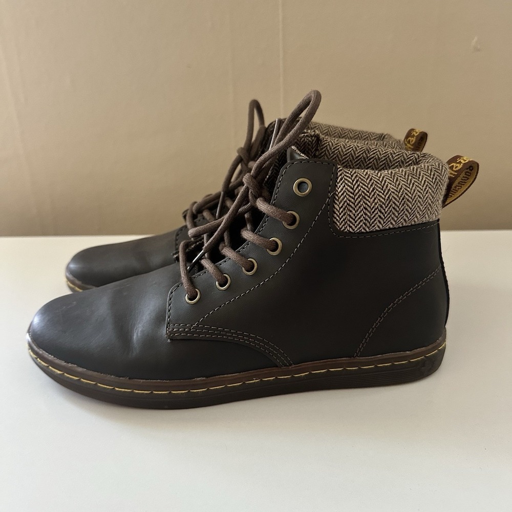 Dr Martens Womens Maelly Boot Size 8 Brown Padded Collar Chukka Academia Punk - Picture 4 of 9